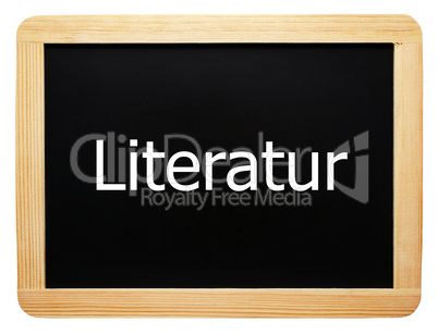 Literatur - Konzept Tafel
