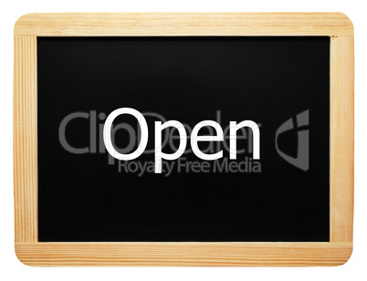 open - Konzept Tafel - Concept Sign