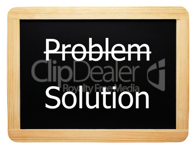 Problem / Solution - Concept Sign - isolated