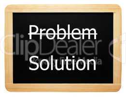 Problem / Solution - Concept Sign - isolated