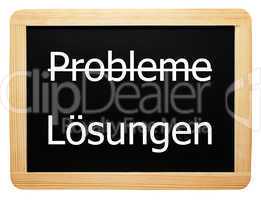 Probleme / Lösungen - Konzept Tafel - freigestellt