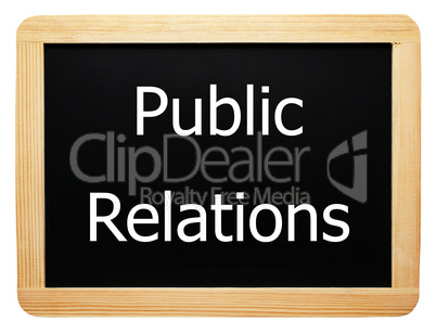 Public Relations - Concept Sign - Konzept Tafel