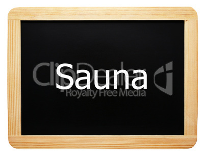 Sauna - Konzept Tafel