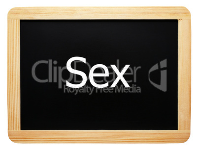 Sex - Concept Sign - Konzept Tafel