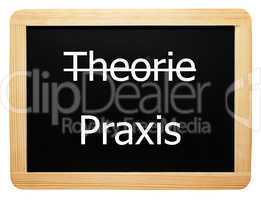 Theorie / Praxis - Konzept Tafel
