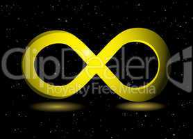 golden infinity symbol