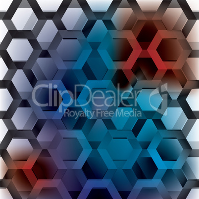 hexagon rainbow seamless