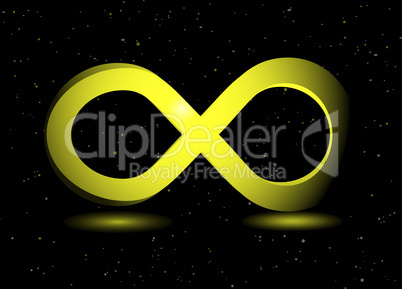 golden infinity symbol