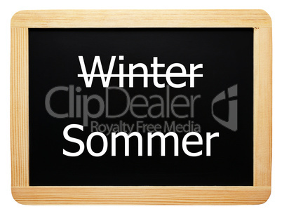 Winter / Sommer - Konzept Tafel