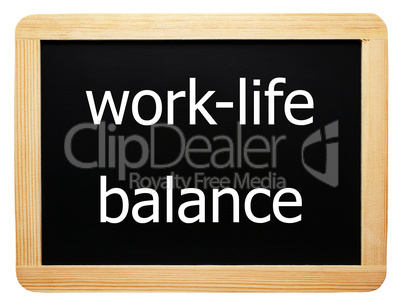 work-life balance - Concept Sign - Konzept Tafel