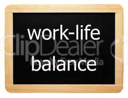 work-life balance - Concept Sign - Konzept Tafel