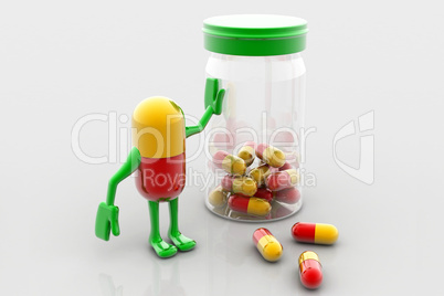 Pills and bottle