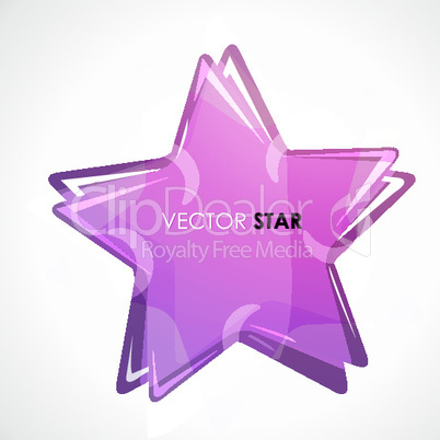 vector star on white background