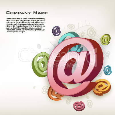 illustration of business card