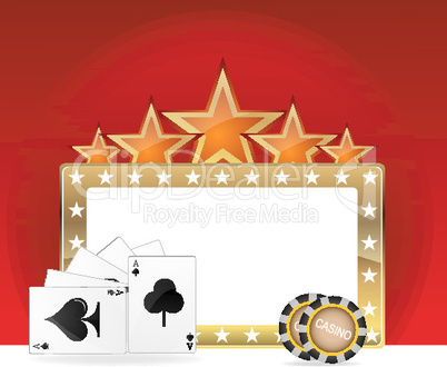 illustration of casino icons