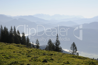 Höhenzüge in den Alpen