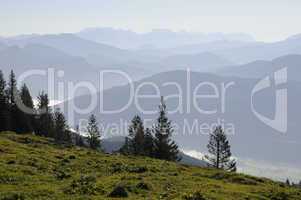 Höhenzüge in den Alpen