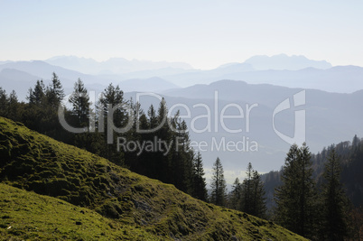 Höhenzüge in den Alpen