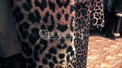 Coat of leopard-skin