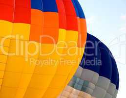 Colored Hot Air Balloons
