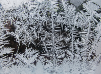 Ice on window