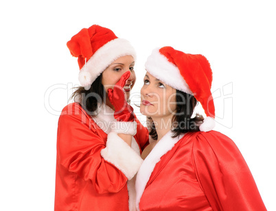 two woman santa