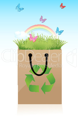 colorful recycle bag