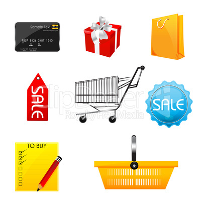 shopping icons