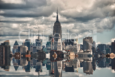 New York City Skyscrapers Reflections