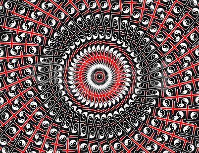 Red Sun Mandala - Inspiration Concept