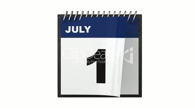 Calendar - 4th of July