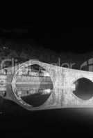 Devils Bridge at Night in Lucca, Italy