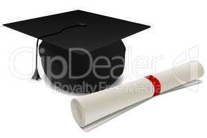 doctorate hat with degree