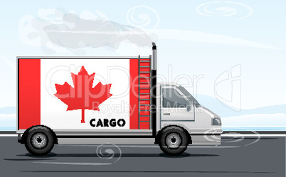 canada cargo with lorry