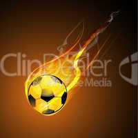 burning soccer