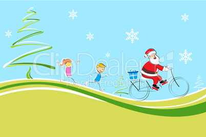 cheerful christmas card