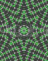 Green Star Mandala - Oktogon Style
