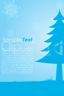 christmas card with sample text