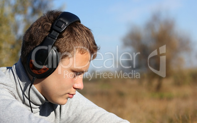 Boy Enjoying Music