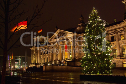 Berlin Reichstag Weihnachten - Berlin Reichstag building christmas 02