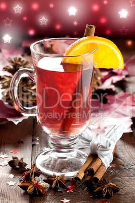 frischer Glühwein / fresh mulled wine with orange