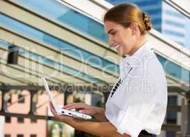 woman with laptop