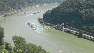 Der Rhein am Loreley Felsen - Rhine River