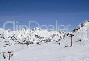 Chair-lift at ski resort