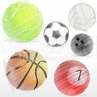 various sports ball