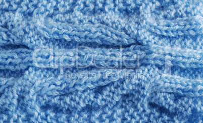 Close-up of knitted cloth with vegetable tracery