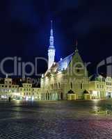 Unusual view of Tallinn town hall