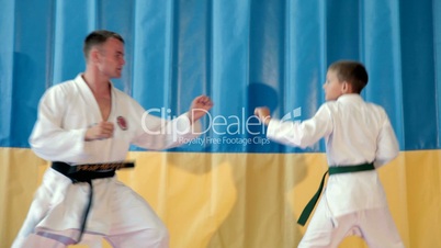 Boy Learning a martial art