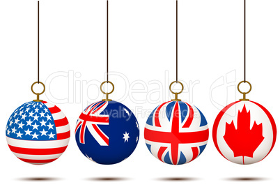 hanging country flag balls