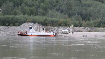 Yukon River auto ferry load fast P HD 1459